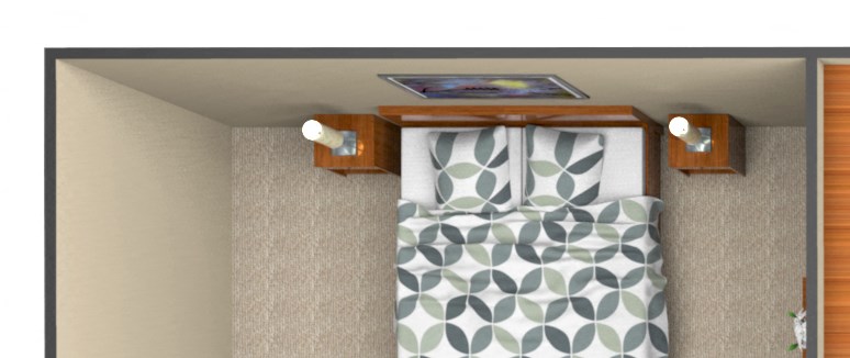 1-Bedroom floor plan